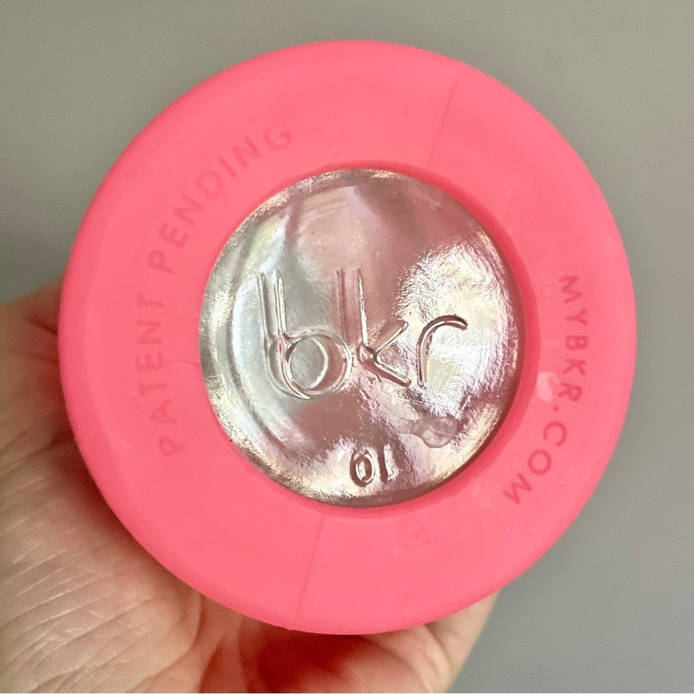 bkr Pink Silicon Covered Glass Water Bottle - 500mL/16oz 💖 - Picture 3 of 5